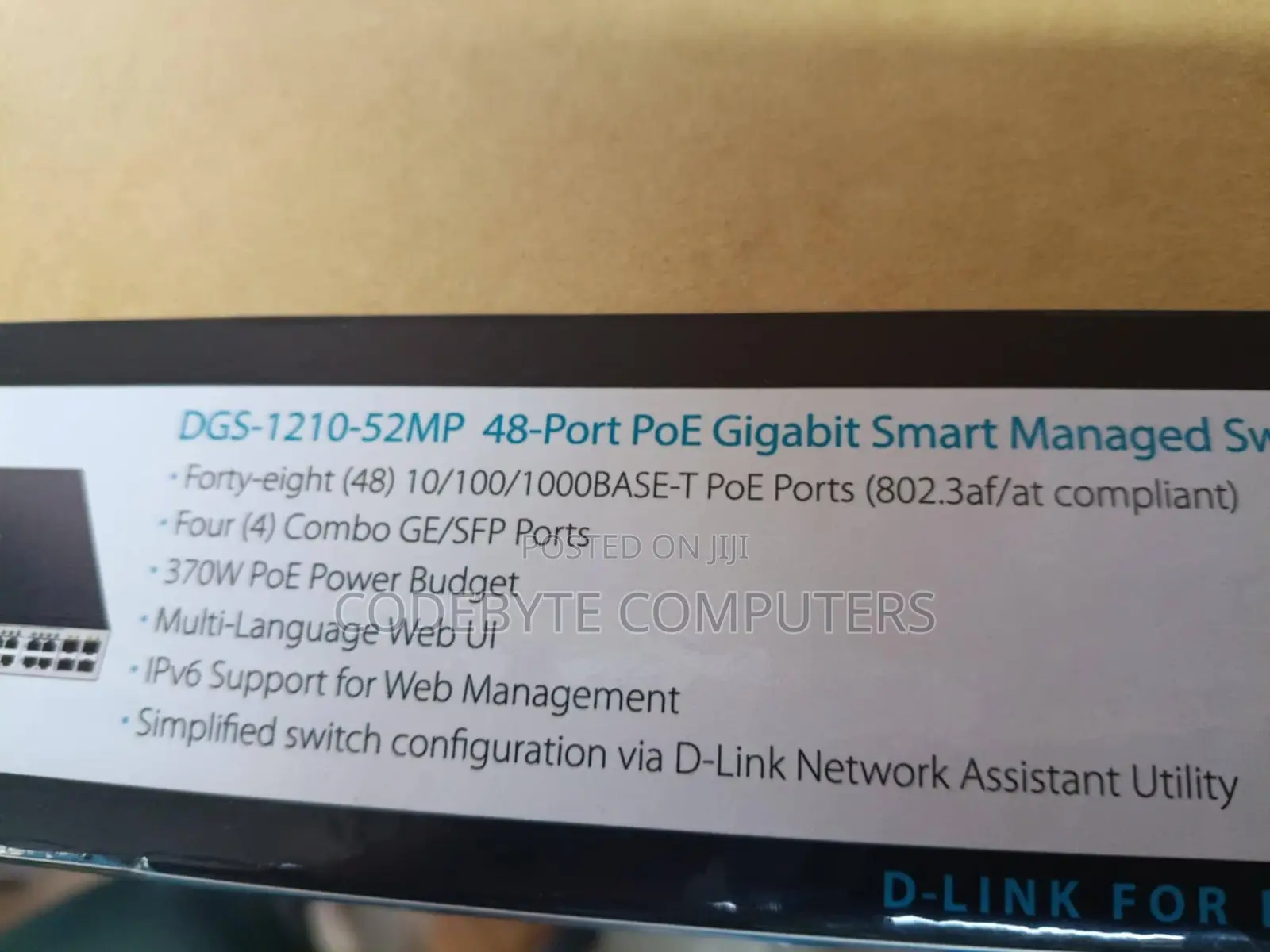 D-Link DGS-1210-52MP 52-Port Managed POE Switch