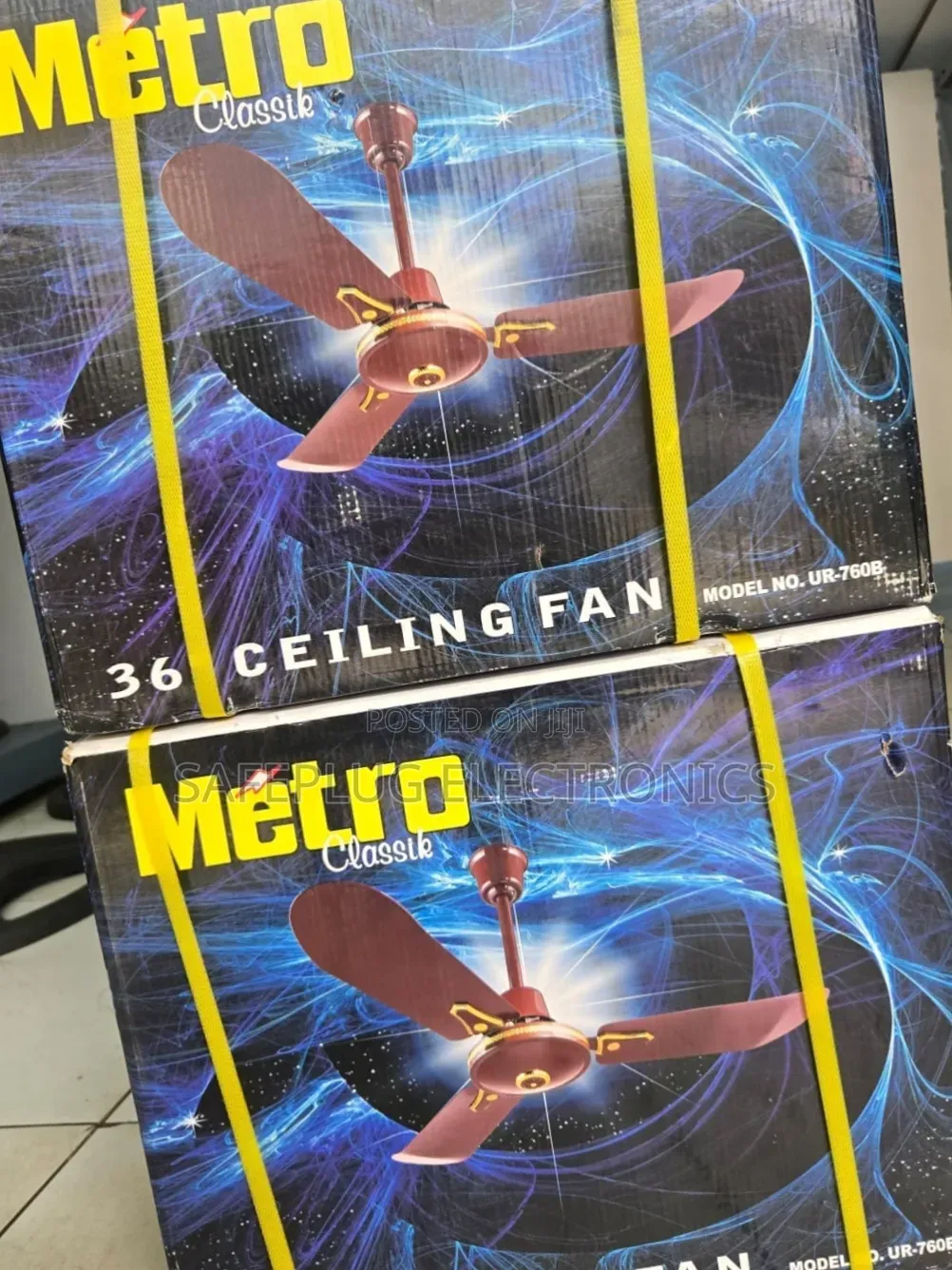 36 Inch Ceiling Fan With 3 Blades – Strong Airflow