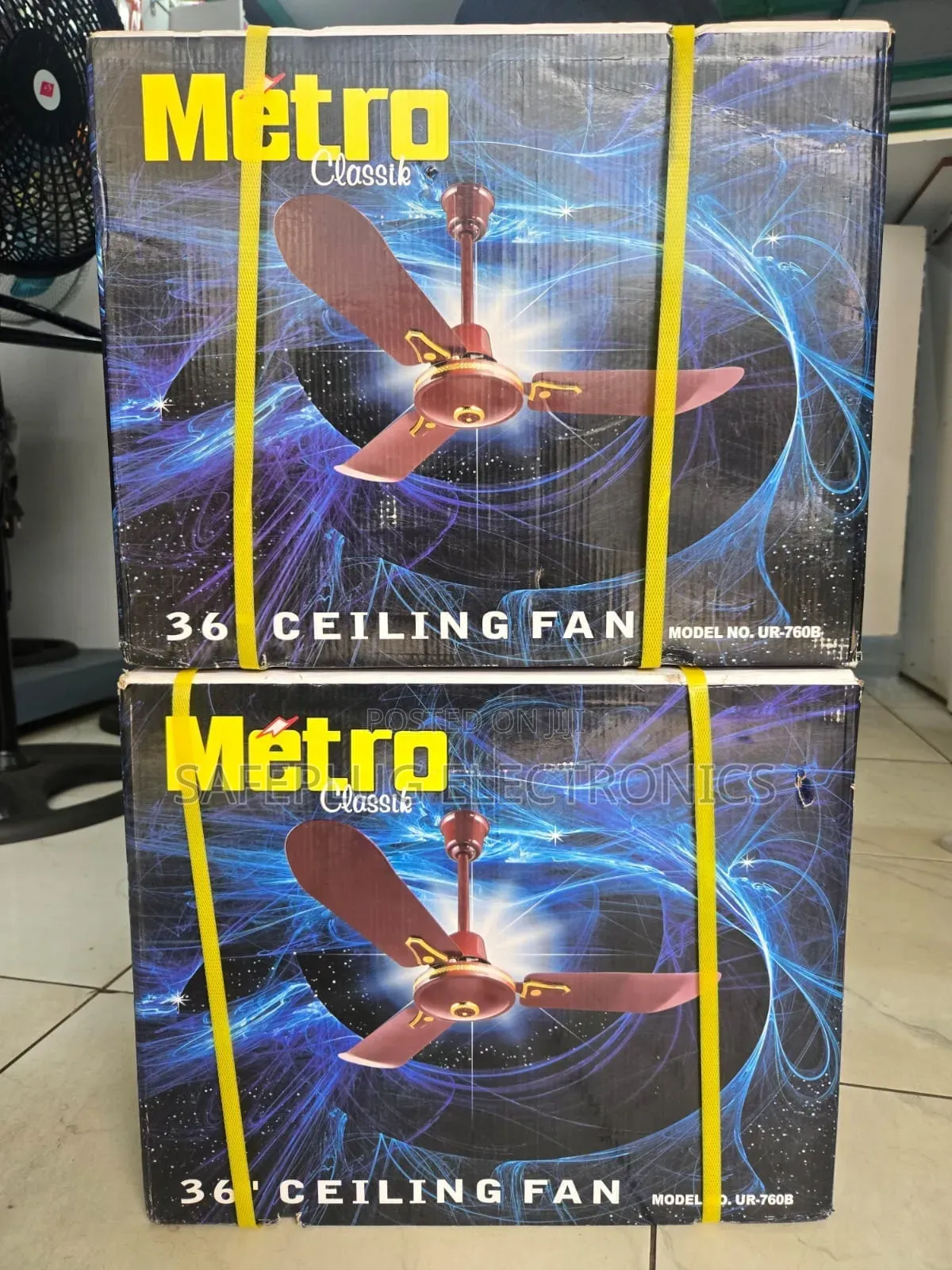 3 Blade 36" Ceiling Fan for Home, Shop Office
