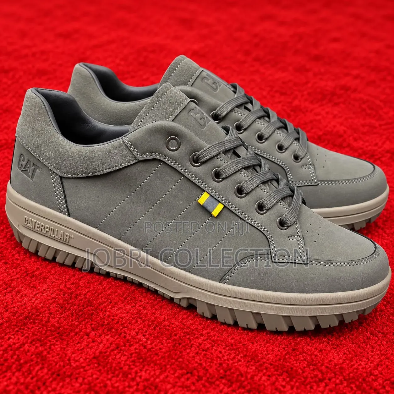 High Quality Leather Caterpillar Rubber Sole Casual Sneakers