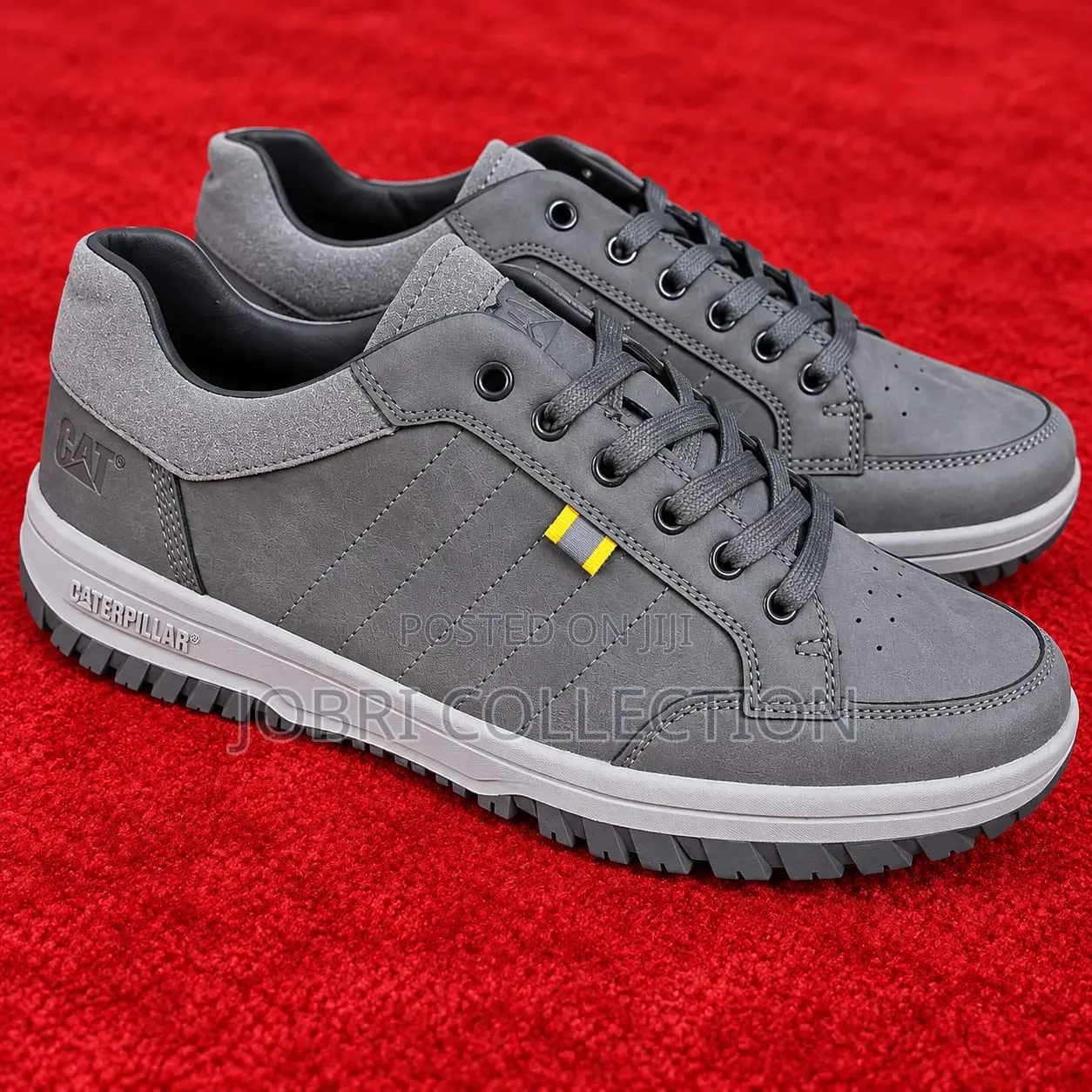 High Quality Leather Caterpillar Rubber Sole Casual Sneakers