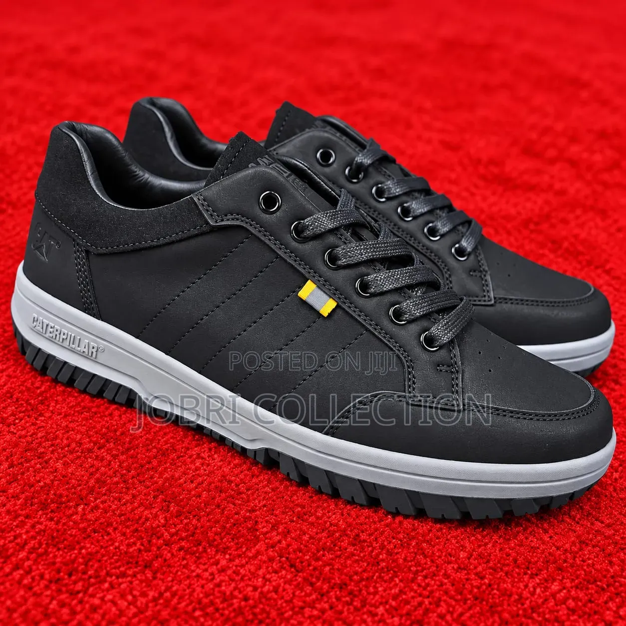 High Quality Leather Caterpillar Rubber Sole Casual Sneakers