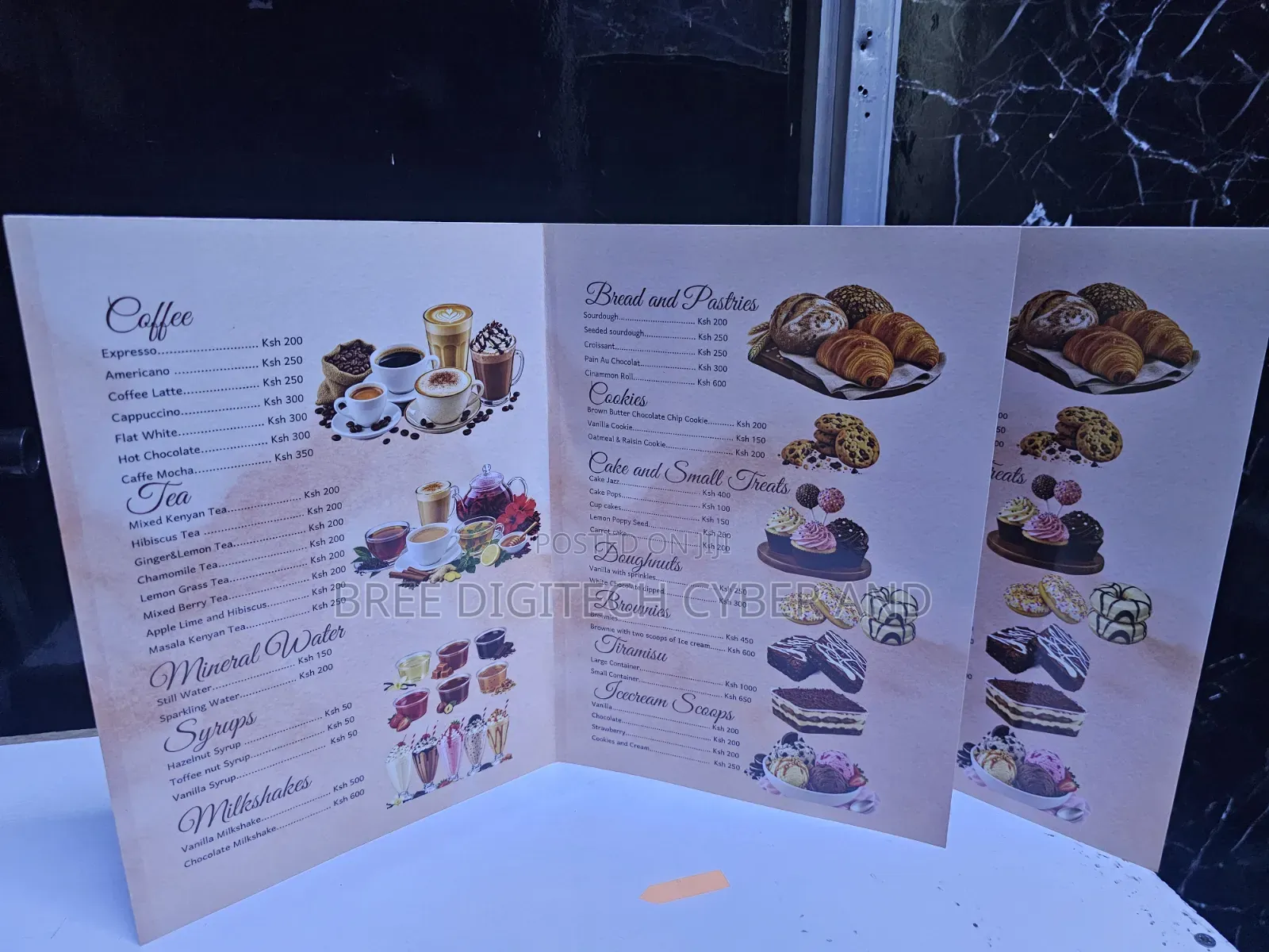 Table Menu Booklet Printing
