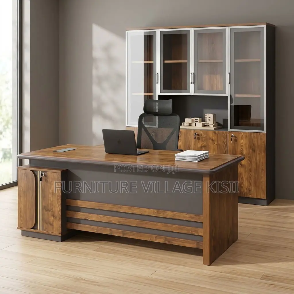 1.8m Desk + Cabinet Office Combo
