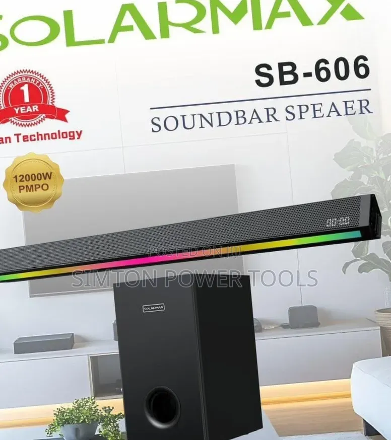 Solarmax SB-606 Soundbar Speaker System,