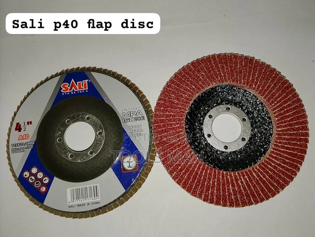 SALI 4.5 (115mm)Abrasive Flap Disc-P40 Grit Metal,Steel Wood Grinding