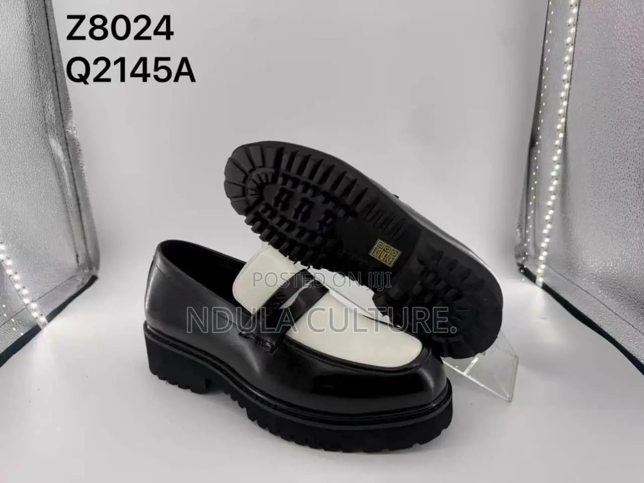 Boss Chunky Lug-Sole Penny Loafer