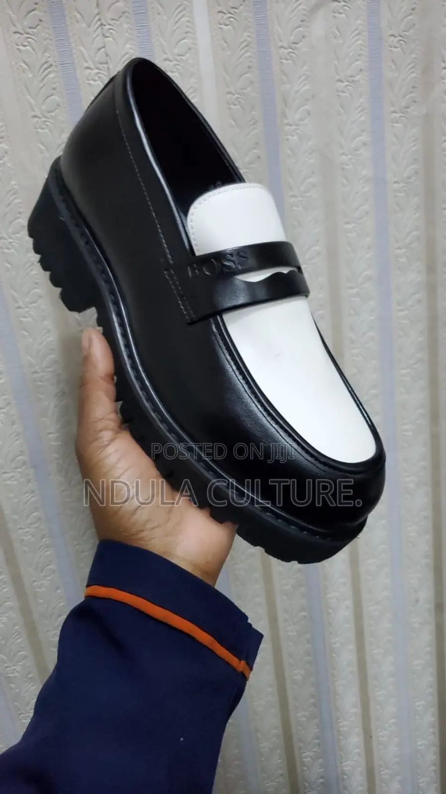 Boss Chunky Lug-Sole Penny Loafer