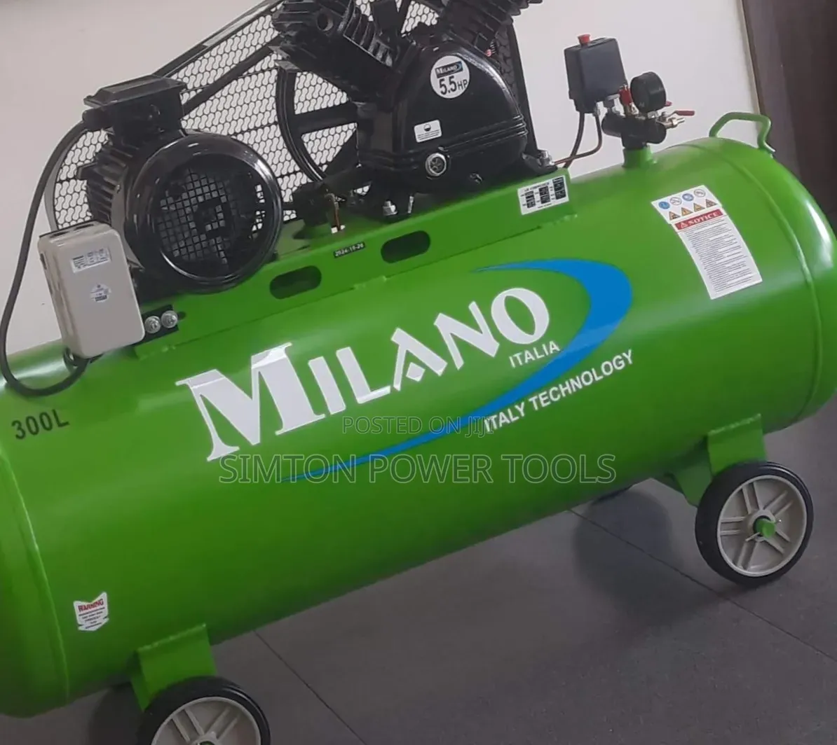A Milano Italia Heavy Duty 300L Air Compressor