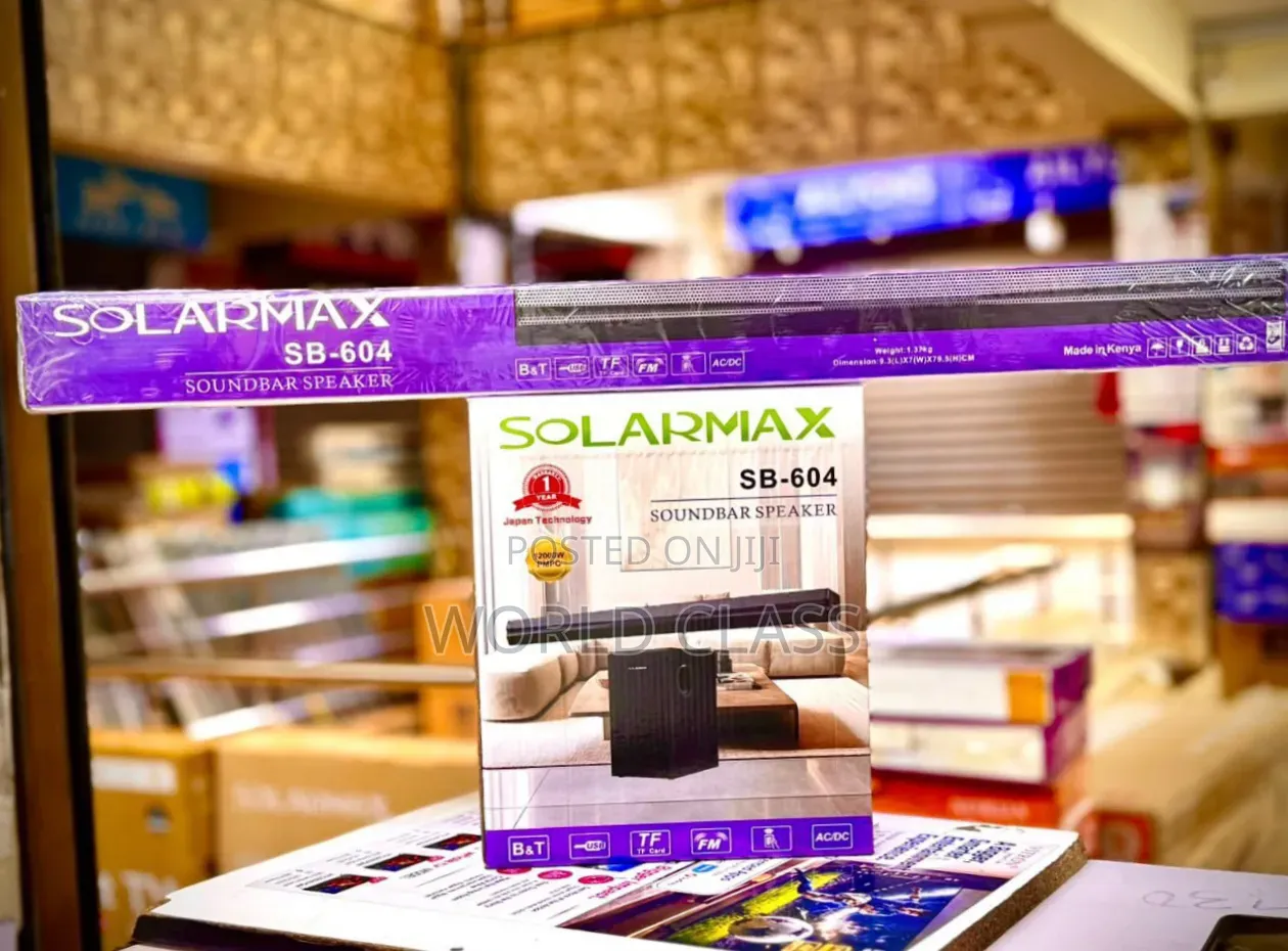 Solarmax SB-604 Soundbar Speaker, a 2.1-