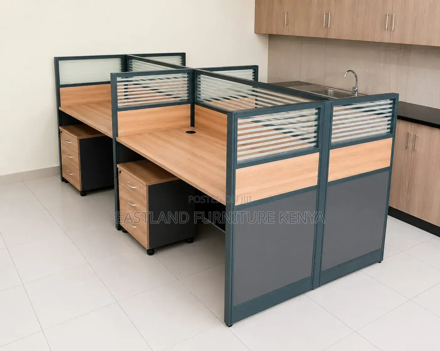 4-Way Workstation Desk