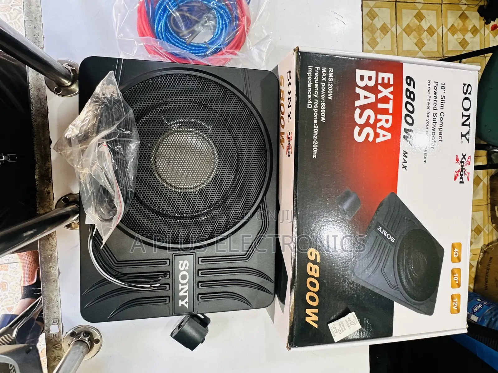 Sony Underseat Subwoofer S10 6800W Powerful Bass Car Audio
