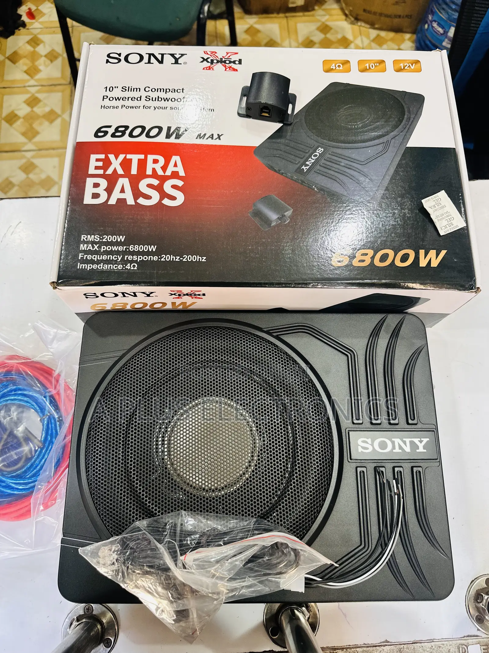 Sony Underseat Subwoofer S10 6800W Powerful Bass Car Audio