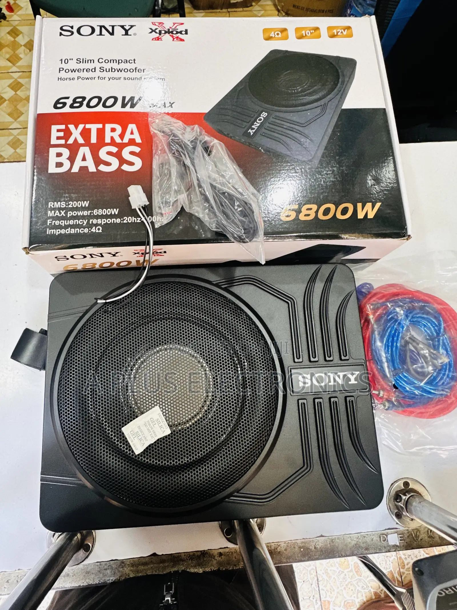 Sony Underseat Subwoofer S10 6800W Space Saving Car Subwoofer