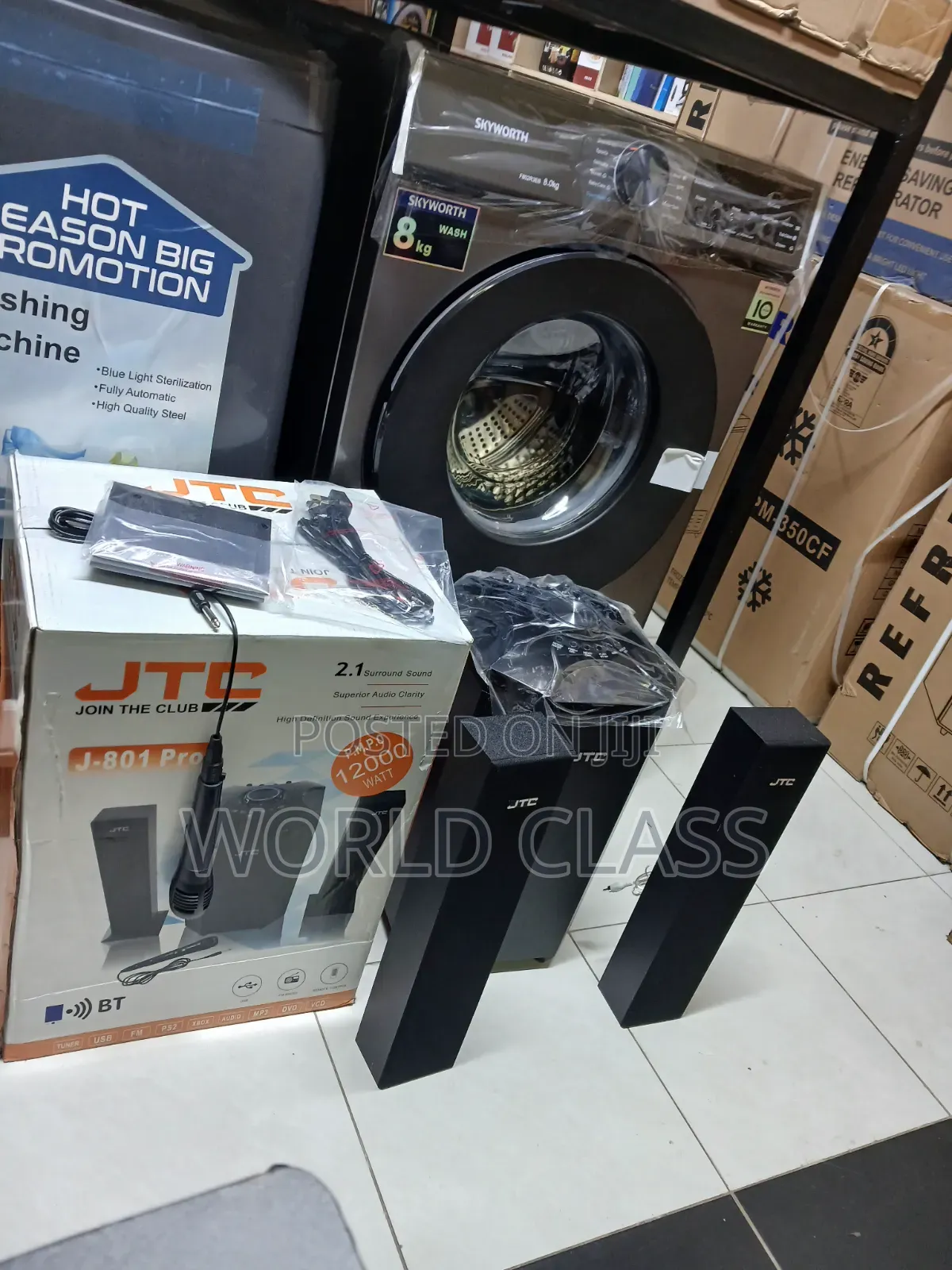 JTC J-801 Pro 2.1 Channel Sound System,