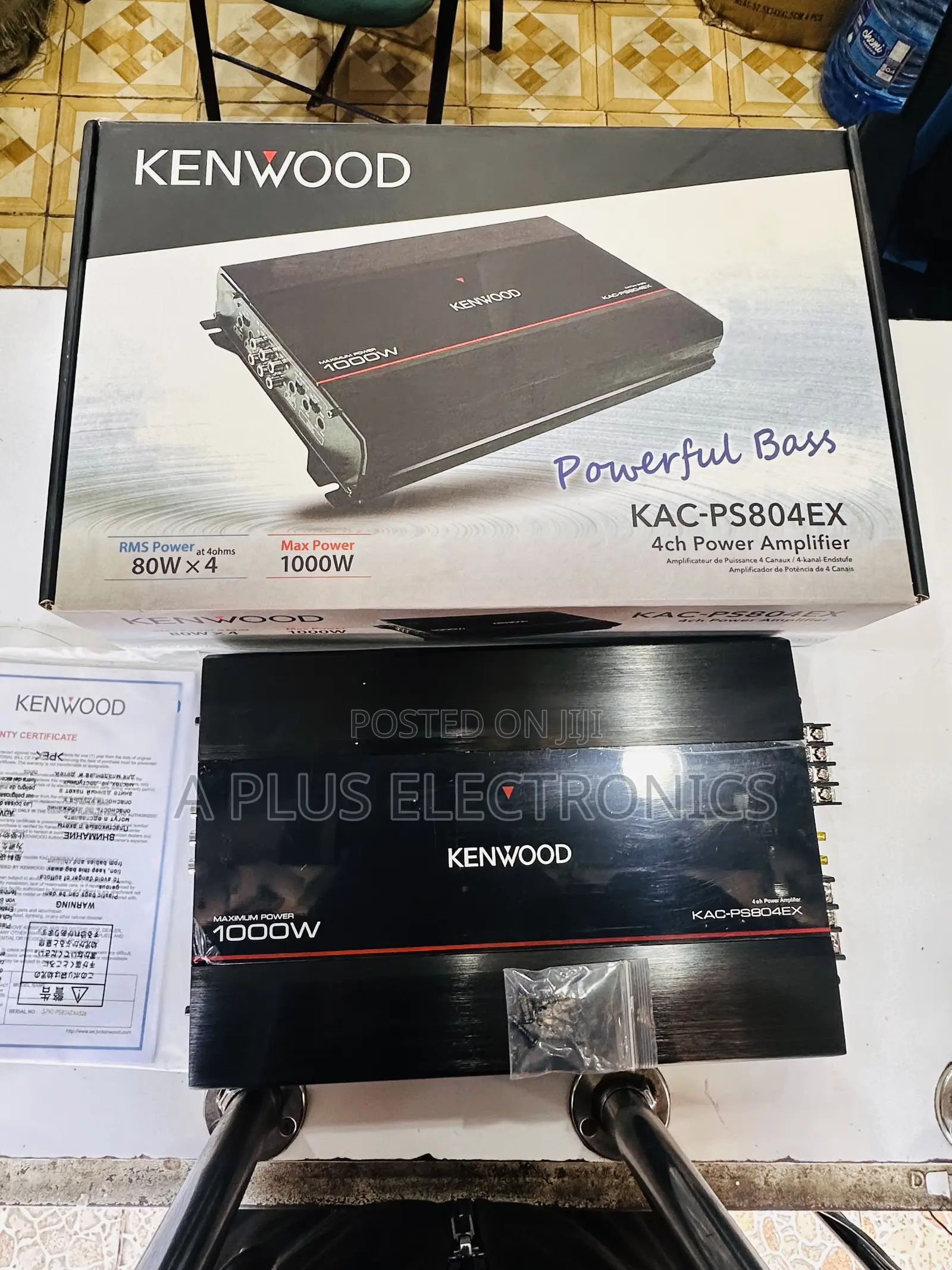 Kenwood Amplifier 4 Channel 1000W 804EX – High Power Sound System Amp