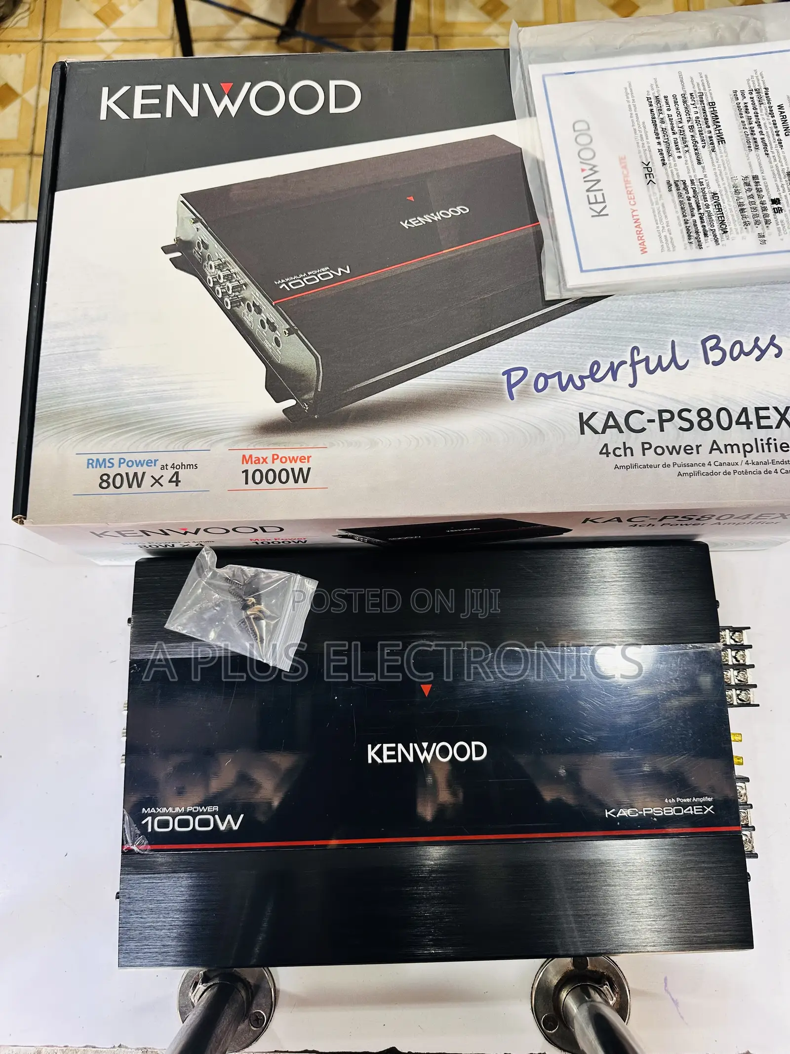 Kenwood Amplifier 4 Channel 1000W 804EX – High Quality Sound Amplifier