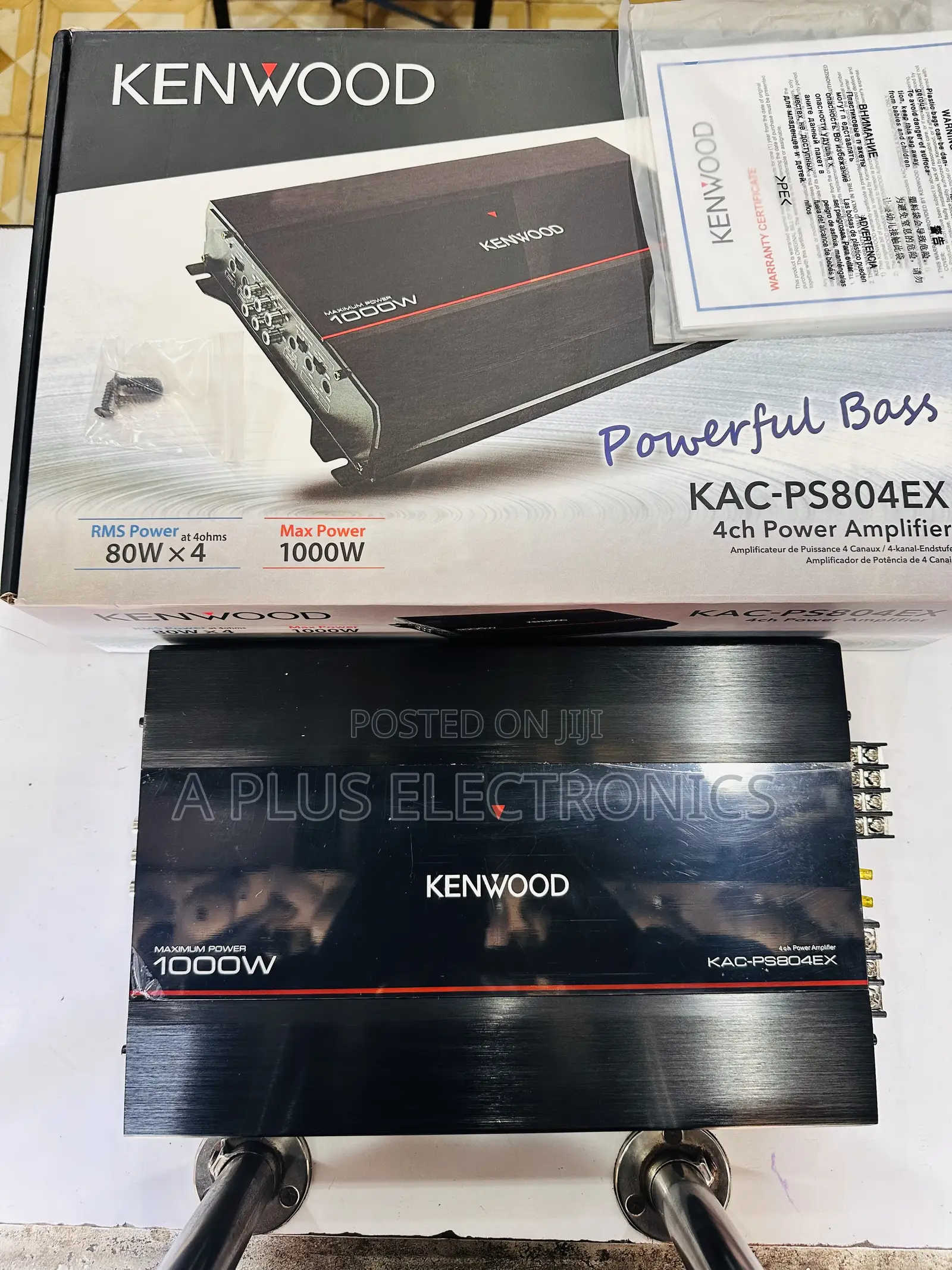 Kenwood Amplifier 4 Channel 1000W 804EX – High Quality Sound Amplifier