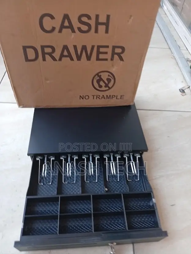 Cash Drawer Box 5 Slot With 5 Metal Clips Point of Sale Cash Drawer