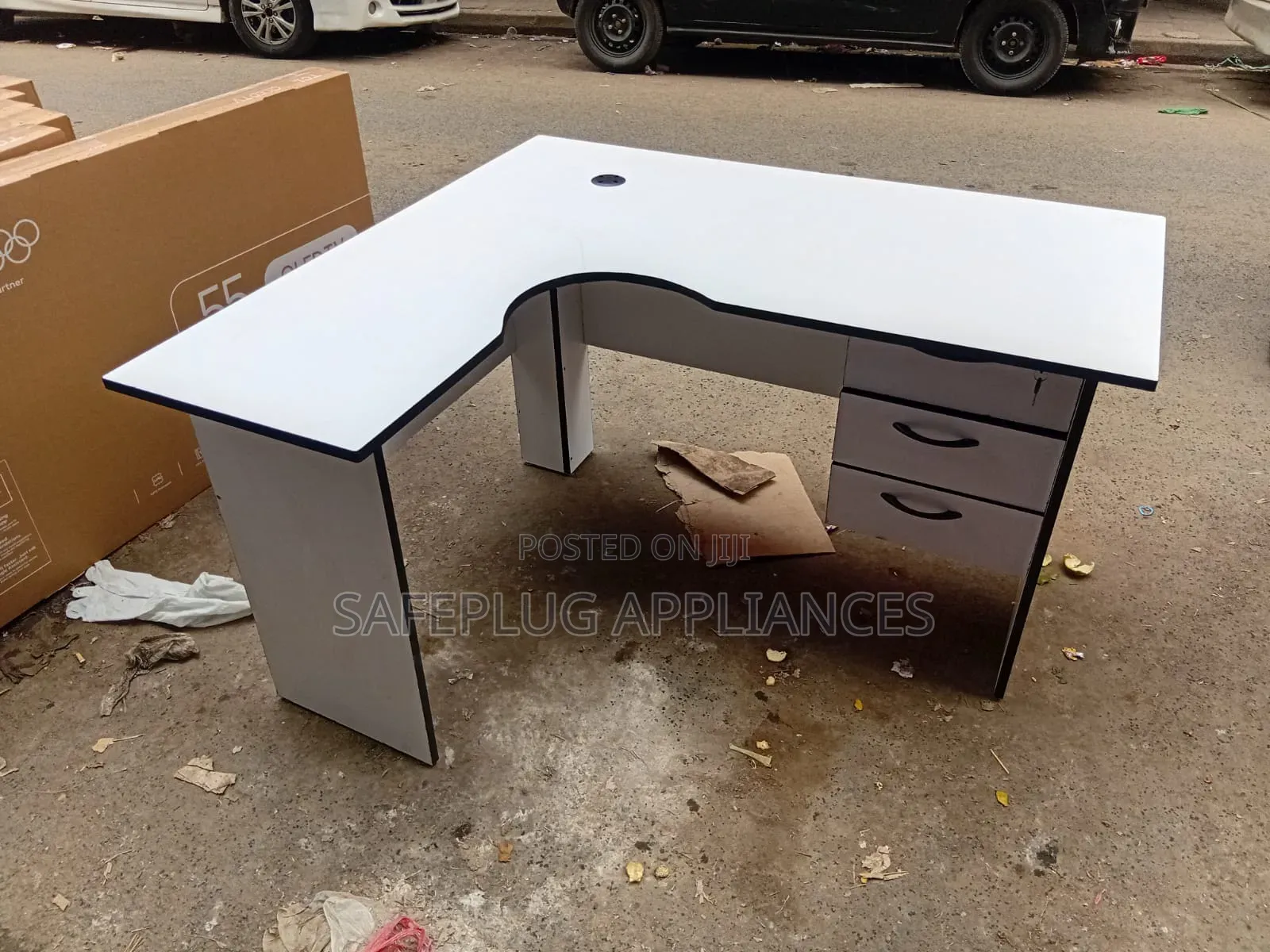 1.2M Executive L-Shaped Study Office Desk 