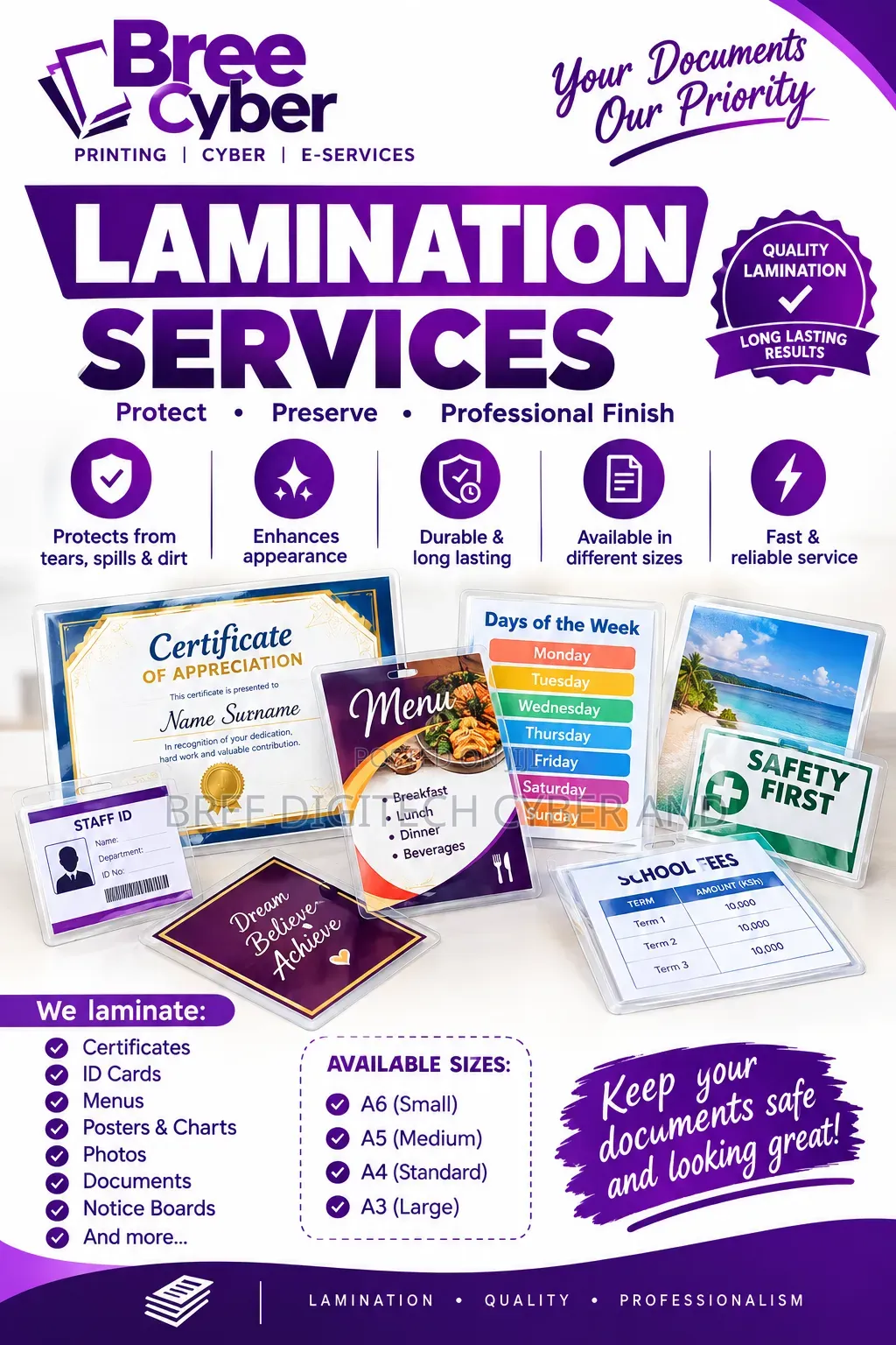 Hot Lamination Services