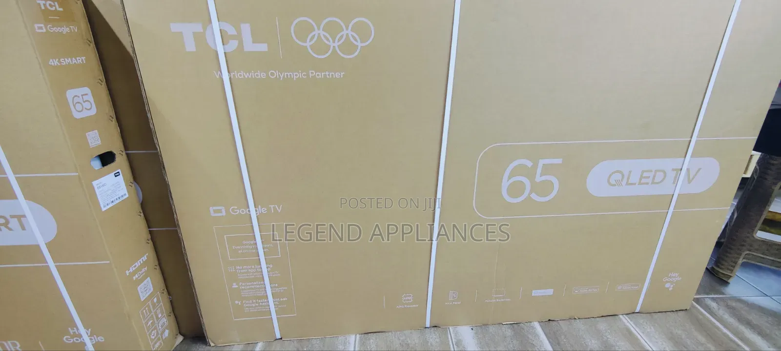 TCL 65" QLED Display,smart Google UHD TV 2026 Model