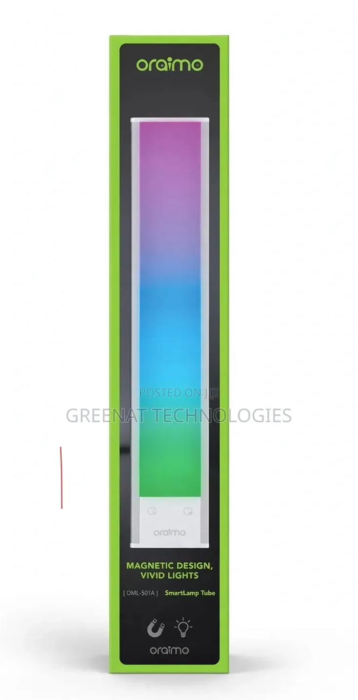 Oraimo SmartLamp Tube OML-501A Magnetic RGB Lights - Gaming Lamp