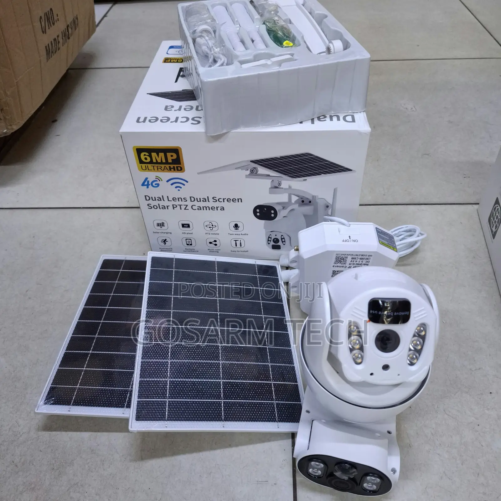 6MP Ultra HD 4G LTE Solar PTZ Camera With Dual View Dual Solar Panel