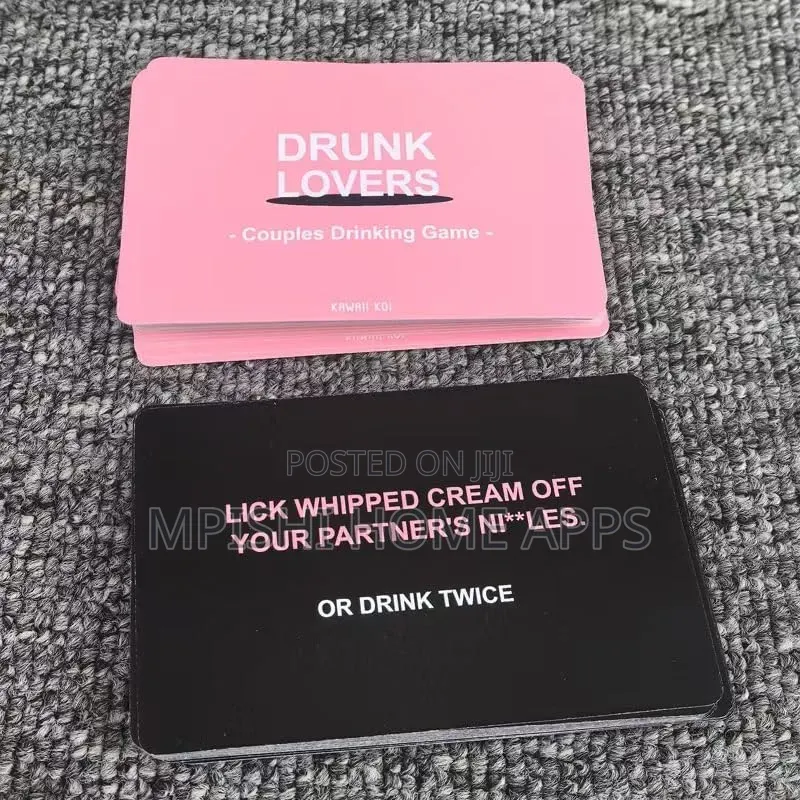 Drunk Lovers Couples Drinking Game Cards