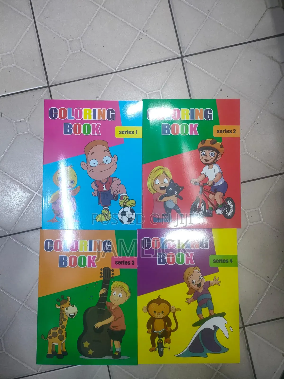 4-PCS Series Colouring Books - Jy