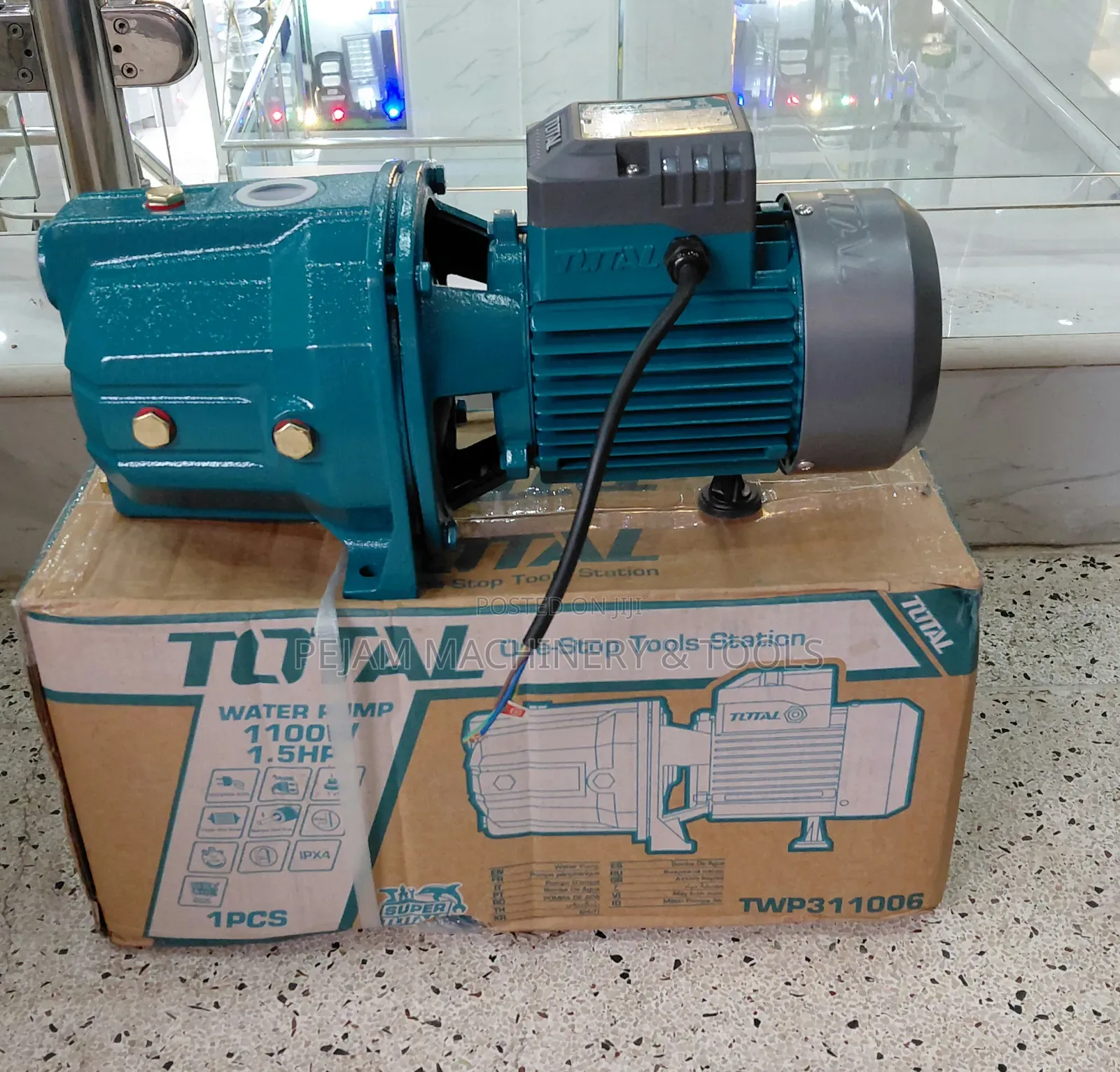 Total 1100W (1.5 HP) 70m Self-Priming Jet Water Pump/Booster Pump