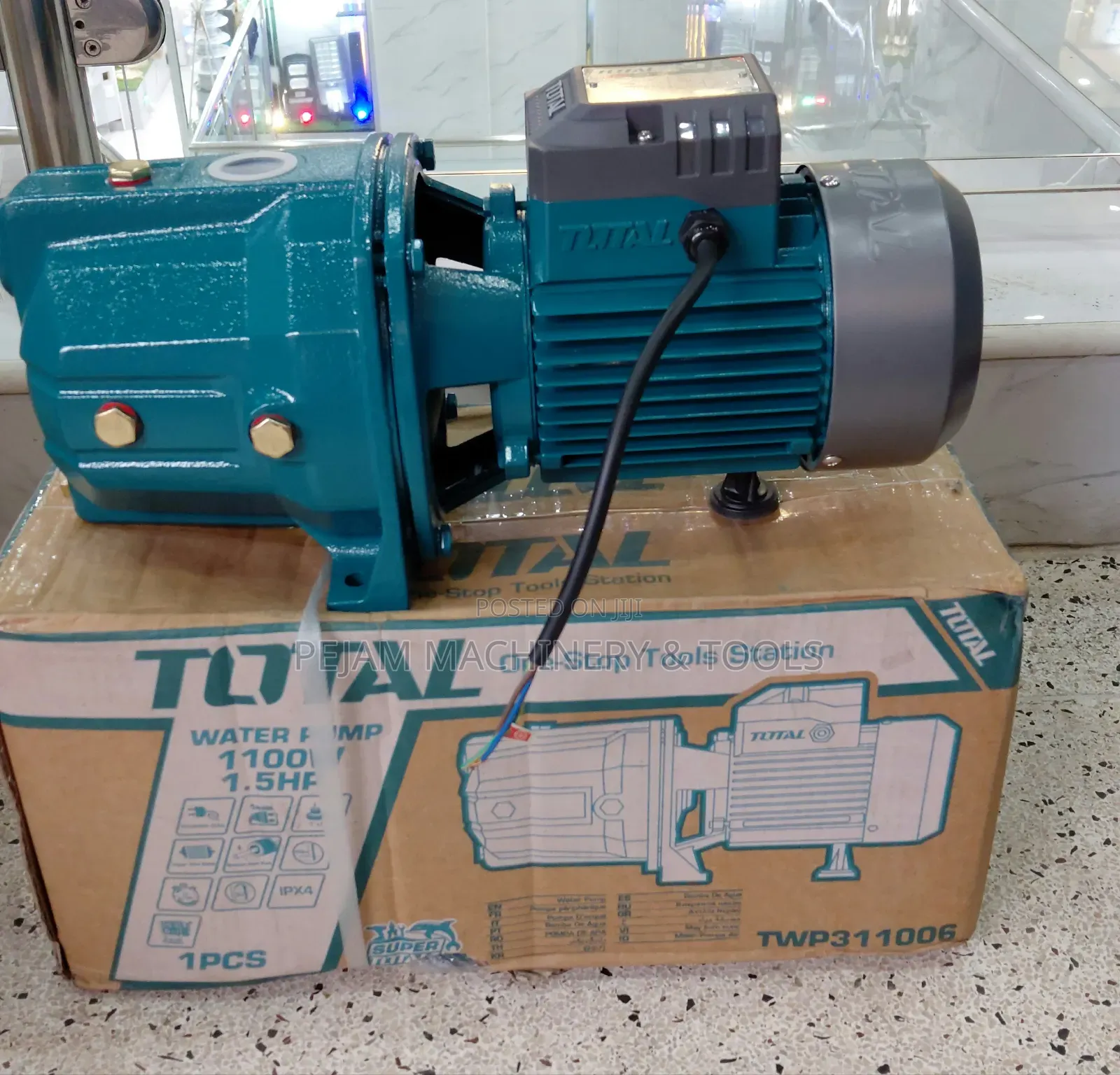 Total 1100W (1.5 HP) 70m Self-Priming Jet Water Pump/Booster Pump