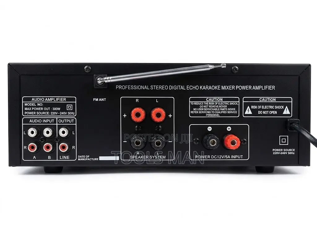 MOONTEK MT-339 Bluetooth Karaoke Amplifier USB FM SD 4 Microphones