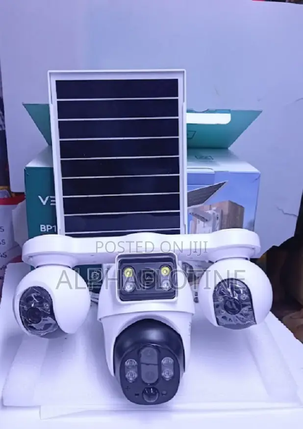 Four Lens CCTV Solar Surveillance Camera, PTZ Outdoor Camera