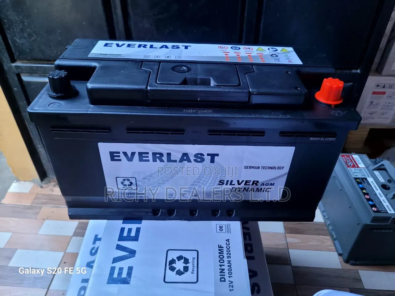Everlast Din100/100Ah A.G.M