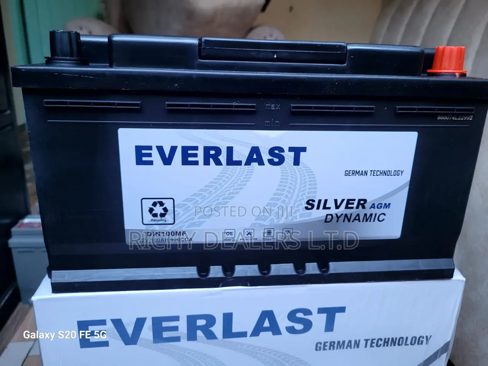 Everlast Din100/100Ah A.G.M