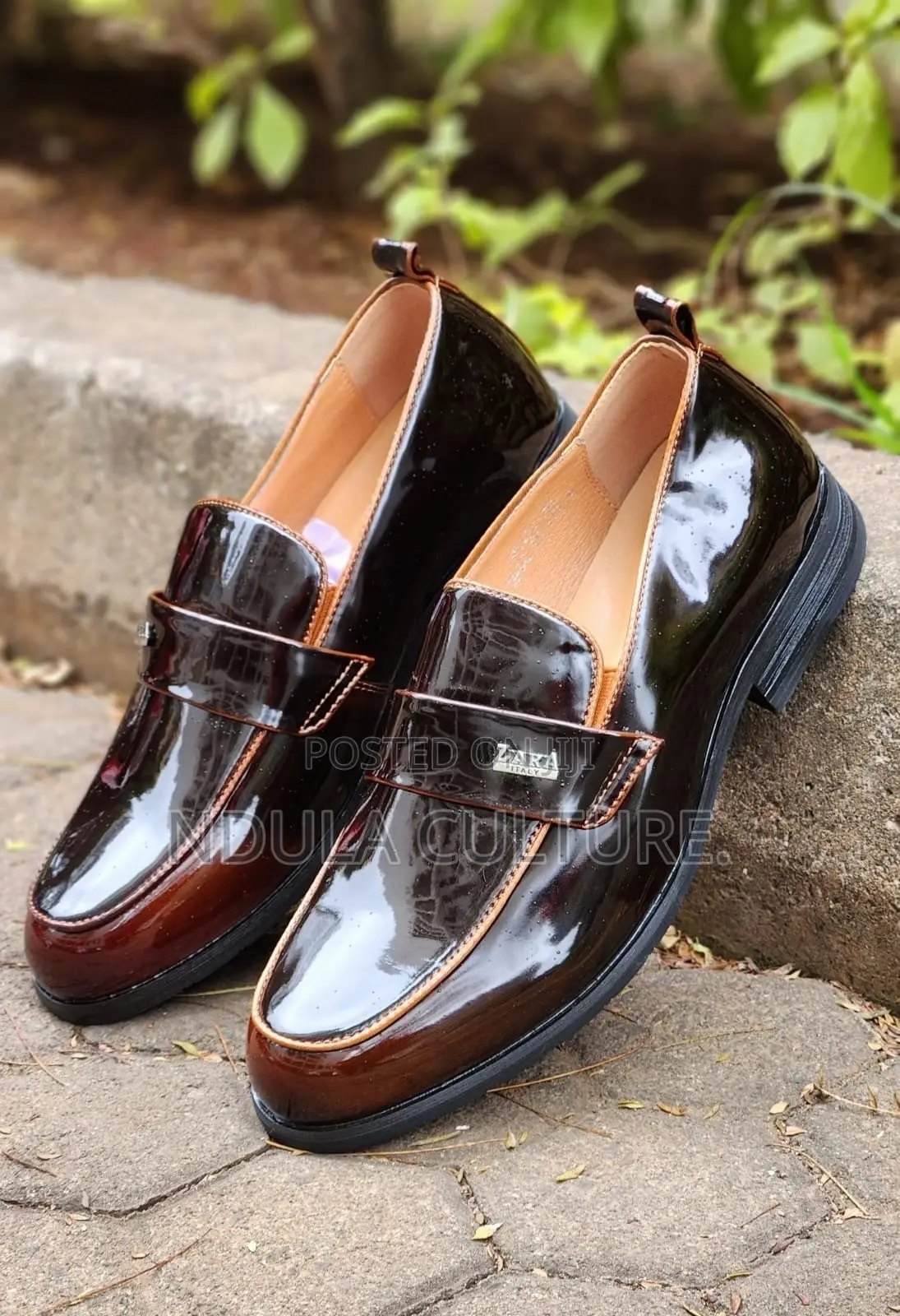 Zara Patent Leather Loafers