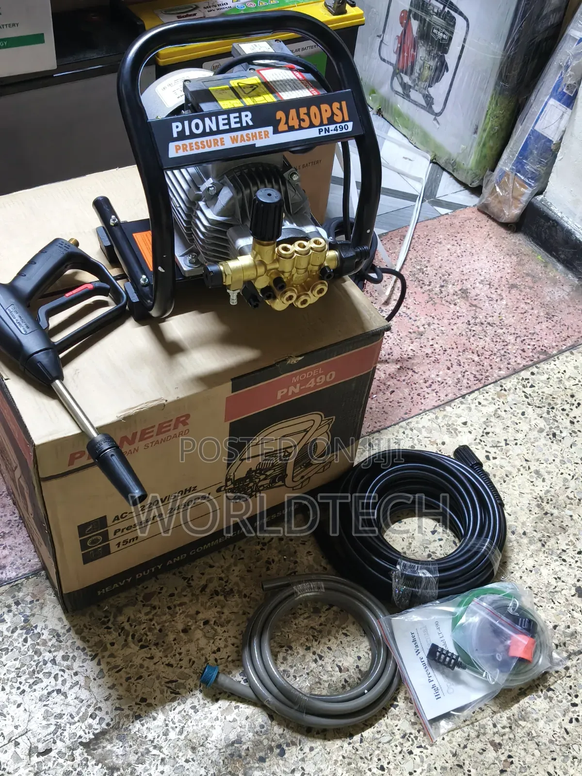 Pioneer 2450psi Electric Carwash/Heavyduty High Pressurewasher Machine