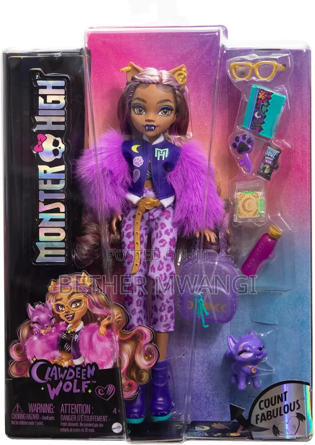 Monster High Clawdeen Wolf Fashion Doll in Kenya