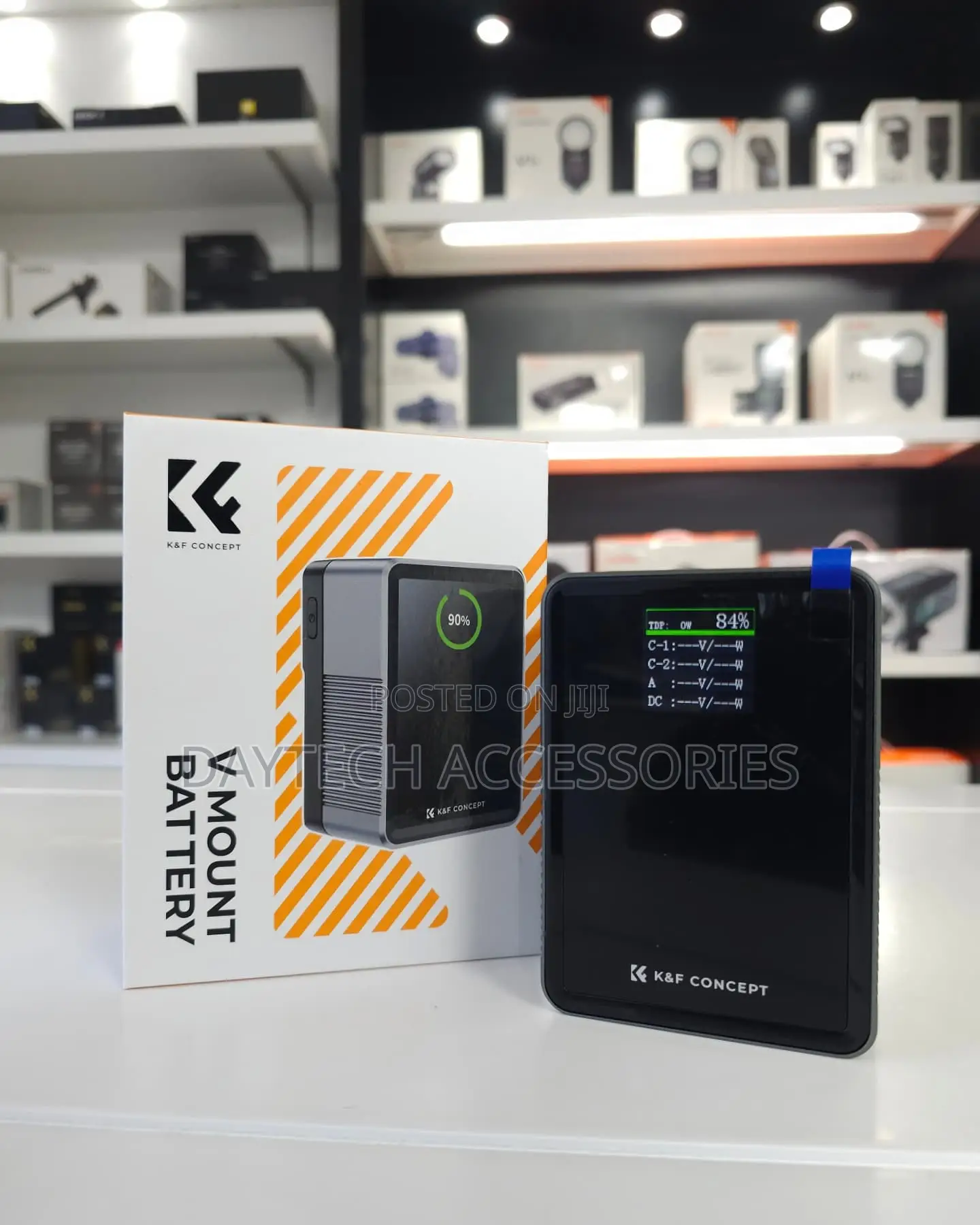 KF-V99 99Wh v-Mount Battery 100W PD Fast Charging (Lime Green)