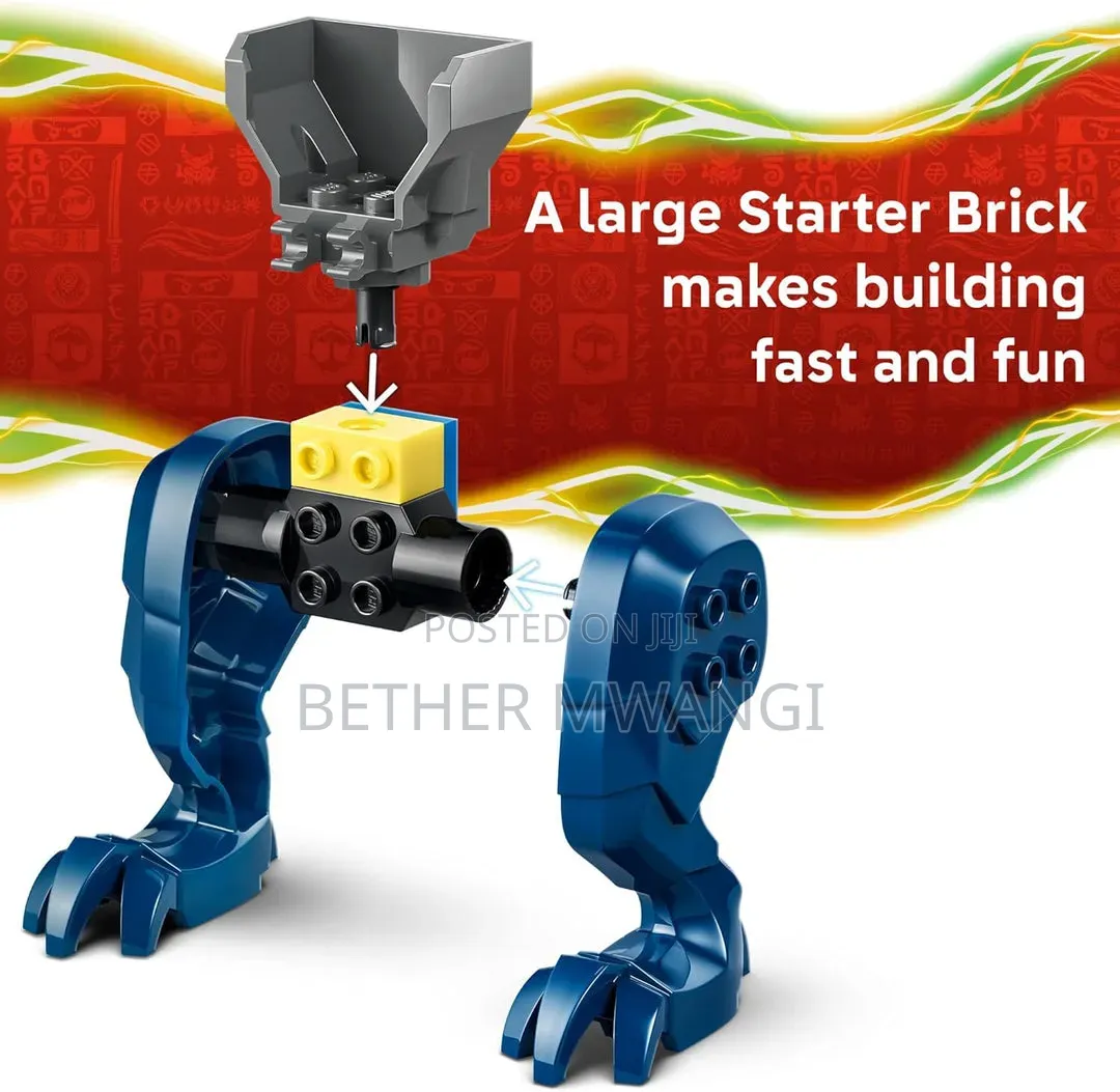 Ninjago Jay's Dragon Mech Fight in Kenya