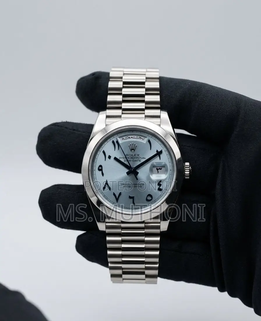 Ice Blue Arabic Dial Rolex Presidential ( Automatic )