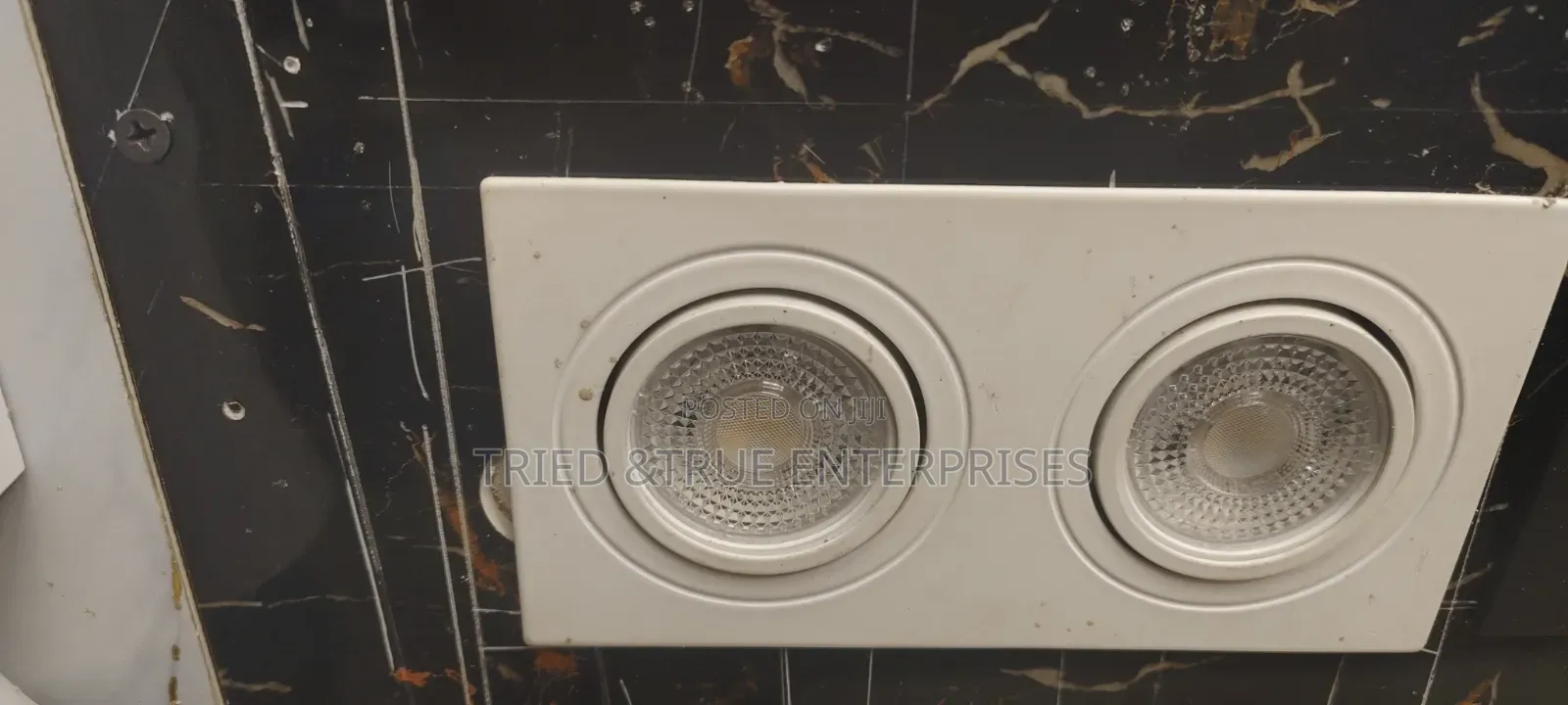 White Gu10 Fitting Double Downlighter Rd2qk
