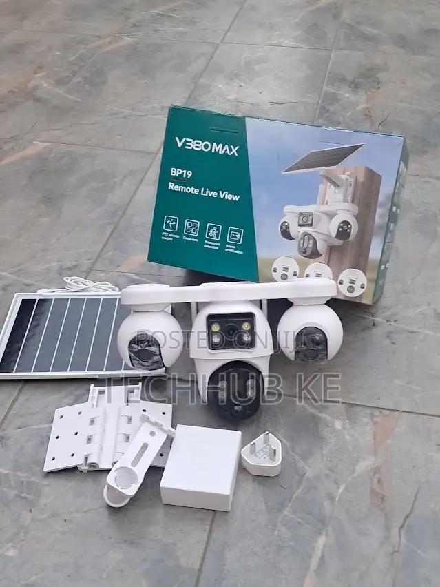 4 Lens 4G Solar Security Camera With SIM Card