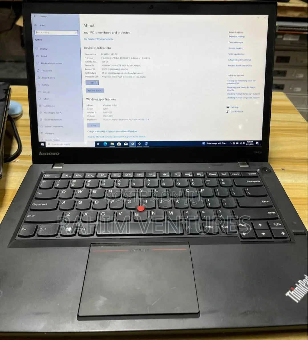 Laptop Lenovo ThinkPad T440s 8GB Intel Core i5 SSD 256GB