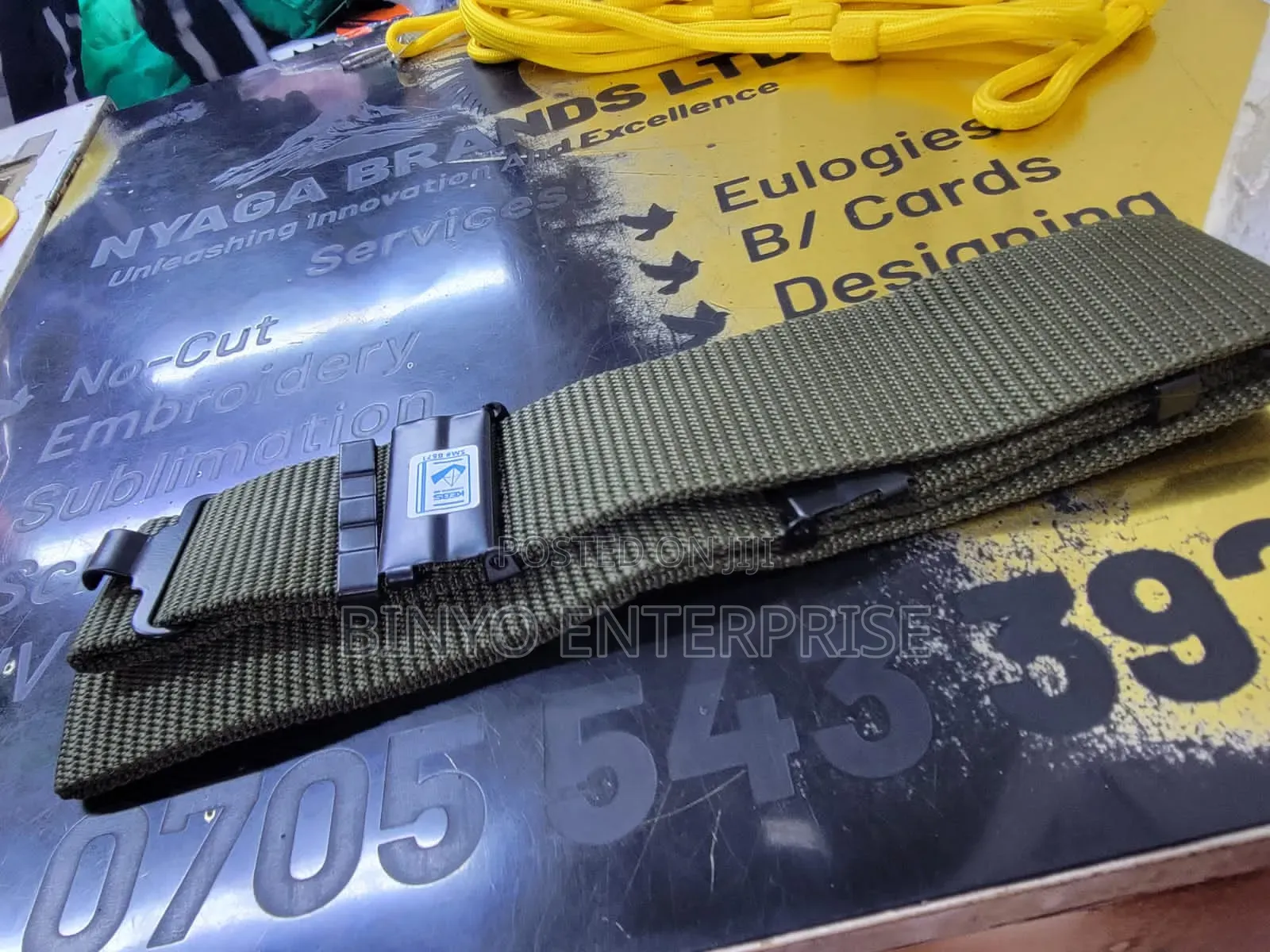 Green Military Belt
