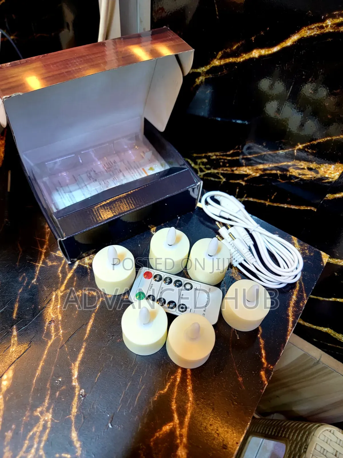 6pc Rechargeable LED Candles With Remote Control