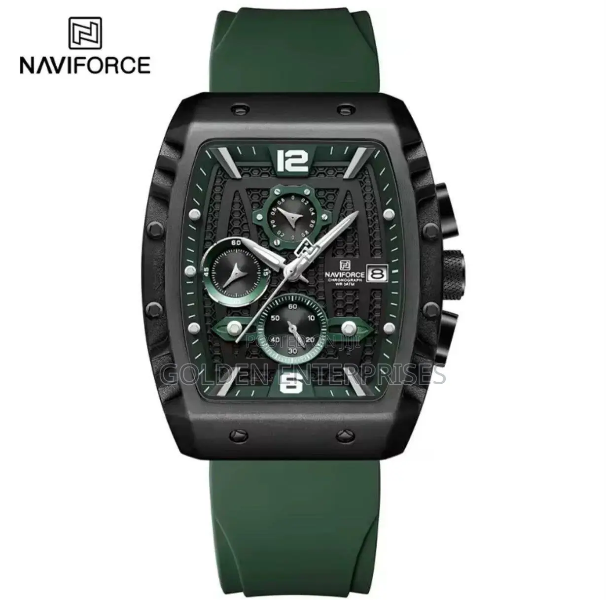 NAVIFORCE Premium Men’s Wristwatch –Silicone Strap Chronograph Watch