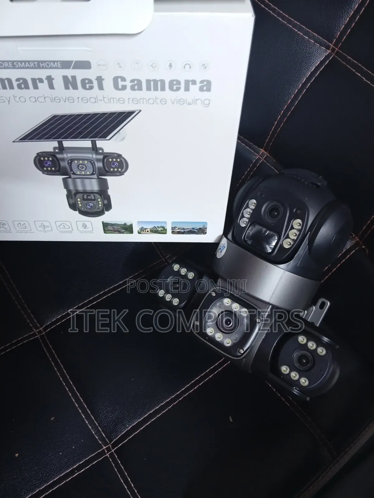 4G SIM Card Solar Outdoor Camera With Triple Lens Wide Area Coverage