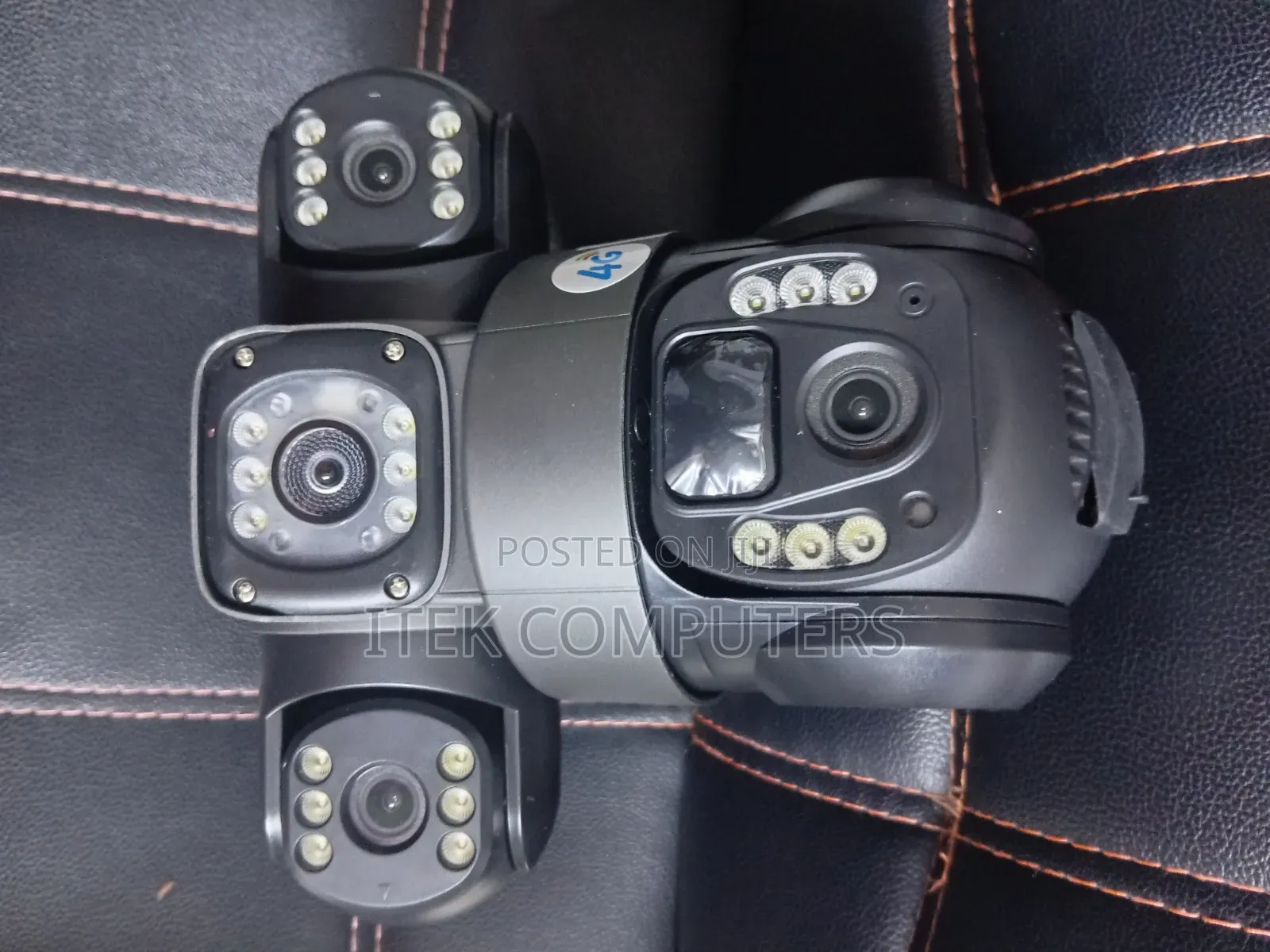 Triple Lens 4G SIM Outdoor Camera With Solar Power